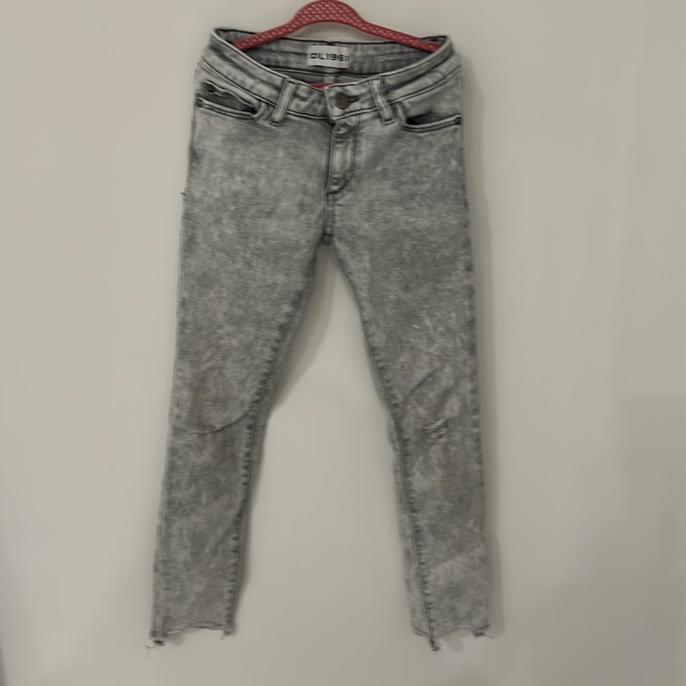 DL 1961 gray wash jeans for girls, size 7